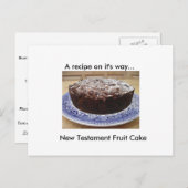 Carte postale Recette de gâteau de la Bible (Devant / Derrière)