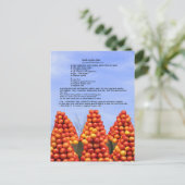 Carte Postale Recette de gâteau frais à la pomme (Debout devant)