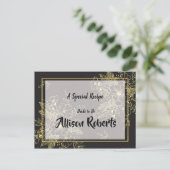 Carte Postale Recette de Golden Roses pour une baby shower (Debout devant)