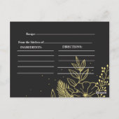 Carte Postale Recette de Golden Roses pour une baby shower (Dos)