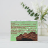 Carte Postale Recette de la vieille fudge de mode de grand-mère (Debout devant)