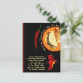 Carte postale Recette de mélange d'épices mexicain (Debout devant)