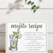 Carte Postale Recette de Mojito