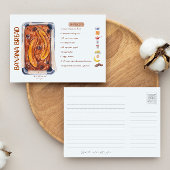 Carte postale Recette de pain de banane
