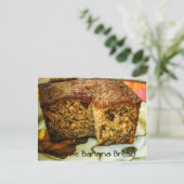 Carte Postale Recette de pain de banane préférée (Debout devant)