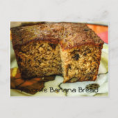 Carte Postale Recette de pain de banane préférée (Devant)