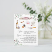 Carte Postale Recette de sauce aux canneberges enivrée | Vacance (Debout devant)