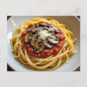 Carte Postale Recette de sauce spaghetti (Devant)