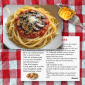 Carte Postale Recette de sauce spaghetti
