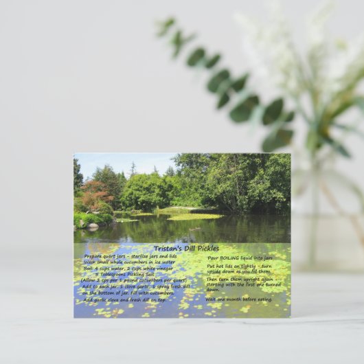 Carte postale Recette de selle (Debout devant)