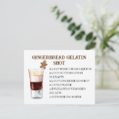 Carte Postale Recette de shot de Noël Fête de fin d'année Gâteau (Debout devant)