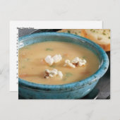 Carte Postale Recette de soupe à fromage de bière (Devant / Derrière)