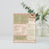 Carte Postale Recette de tarte au citron curé à la noix de coco (Debout devant)