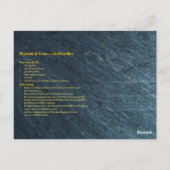 Carte Postale Recette du restaurant italien de Gramigna (Dos)