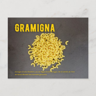 Carte Postale Recette du restaurant italien de Gramigna