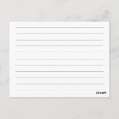 Carte Postale Recette Fête des mariées jardin de tournesol (Dos)