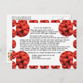 Carte postale Recette Fruit framboise (Devant / Derrière)