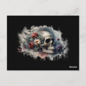 Carte Postale Recette gothique de mariée noire ou de Fête des ma (Dos)