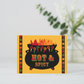 Carte postale Recette Hot & Spicy (Debout devant)