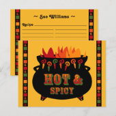 Carte postale Recette Hot & Spicy (Devant / Derrière)