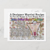 Carte postale Recette Martini au beigne de confit (Devant / Derrière)