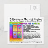 Carte postale Recette Martini au chocolat épicé (Devant / Derrière)