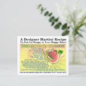 Carte postale Recette Martini Printemps Salade de  (Debout devant)