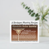 Carte postale Recette Martini Wafer au chocolat (Debout devant)