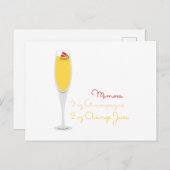 Carte Postale Recette Mimosa (Devant / Derrière)