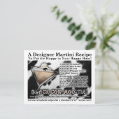 Carte postale Recette Moo-Tini Martini de vache no (Debout devant)
