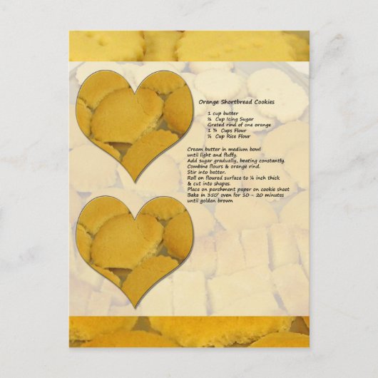 Carte postale Recette Pain De Pain D'Orange (Devant)