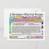 Carte postale Recette Pecan Mudslide Martini (Devant / Derrière)