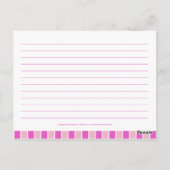 Carte Postale Recette Pink Lollypop (Dos)