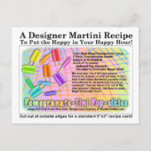 Carte postale Recette Pomegranate-Tini Pop-sikles (Devant)