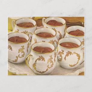 Carte Postale Recette Pots de Creme