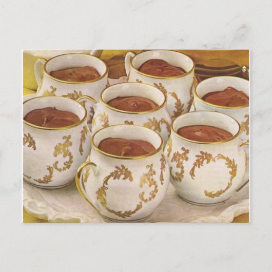 Carte Postale Recette Pots de Creme (Devant)