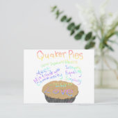 Carte Postale Recette pour quaker Pies (Debout devant)