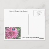 Carte postale Recette Salade Sil (Dos)