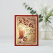 Carte Postale recette tequila sunrise (Debout devant)