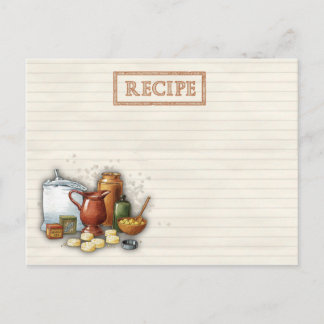Carte Postale recettes d'antan
