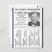 Carte Postale Recettes de l'Orchard de Joe Raab et publicité pol (Devant / Derrière)