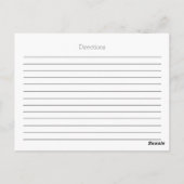 Carte Postale Recettes de mariage avec mélangeur et roses pour d (Dos)