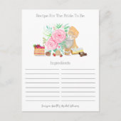 Carte Postale Recettes de mariage avec mélangeur et roses pour d (Devant)