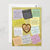 Carte Postale Recettes de protéines complètes à base de plante (Devant / Derrière)