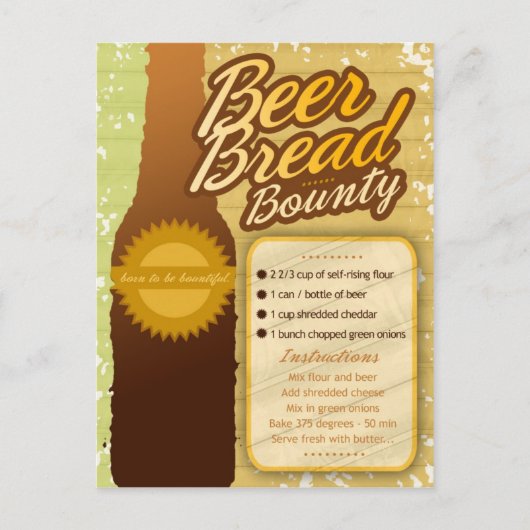 Carte Postale Recettes riches BEER PAIN BOUNTY (Devant)