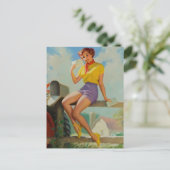 Carte Postale Recevoir Une Réception De Messagerie (Debout devant)