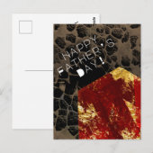 Carte Postale Réchauffement climatique - Maison en feu - Fête du (Devant / Derrière)