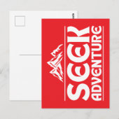 CARTE POSTALE RECHERCHE AVENTURE (Devant / Derrière)