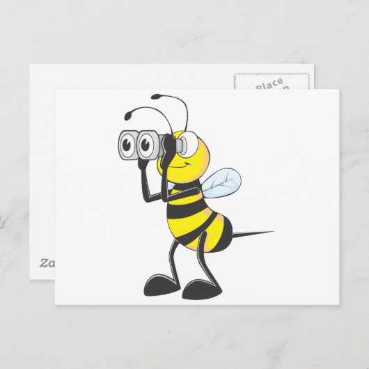 Carte Postale Recherche d'abeilles (Devant / Derrière)