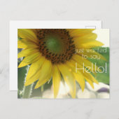 Carte Postale "Recherché De Dire Bonjour !" Soleil brillant (Devant / Derrière)